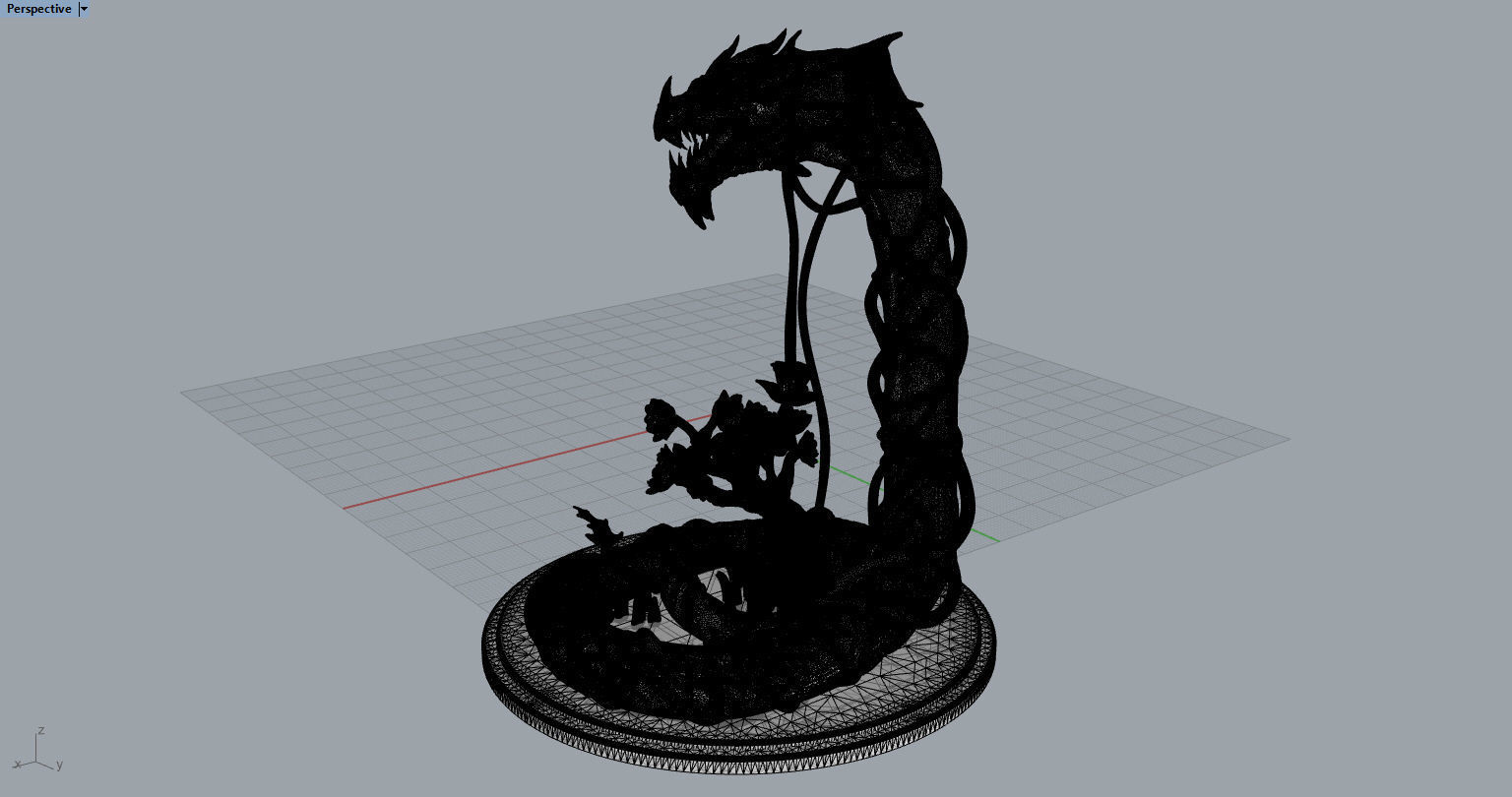 Guardian Forest Serpent  3D print model_12