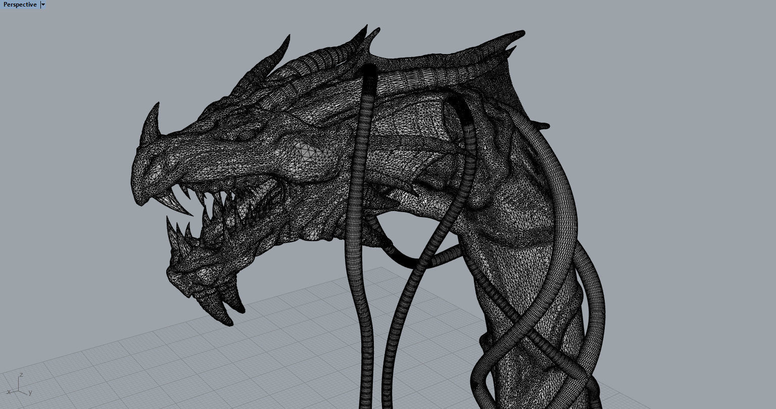 Guardian Forest Serpent  3D print model_10