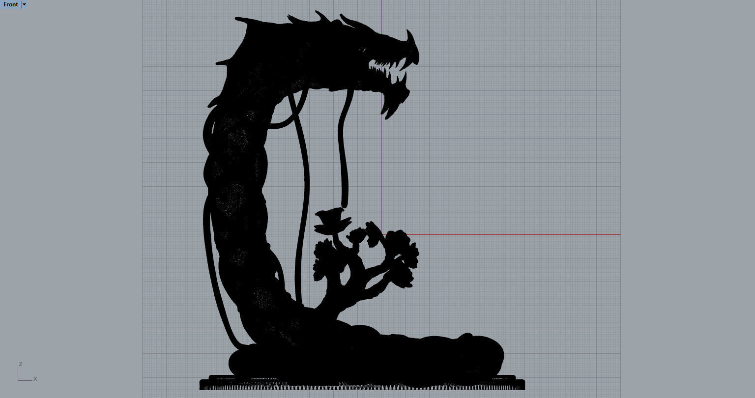 Guardian Forest Serpent  3D print model_14