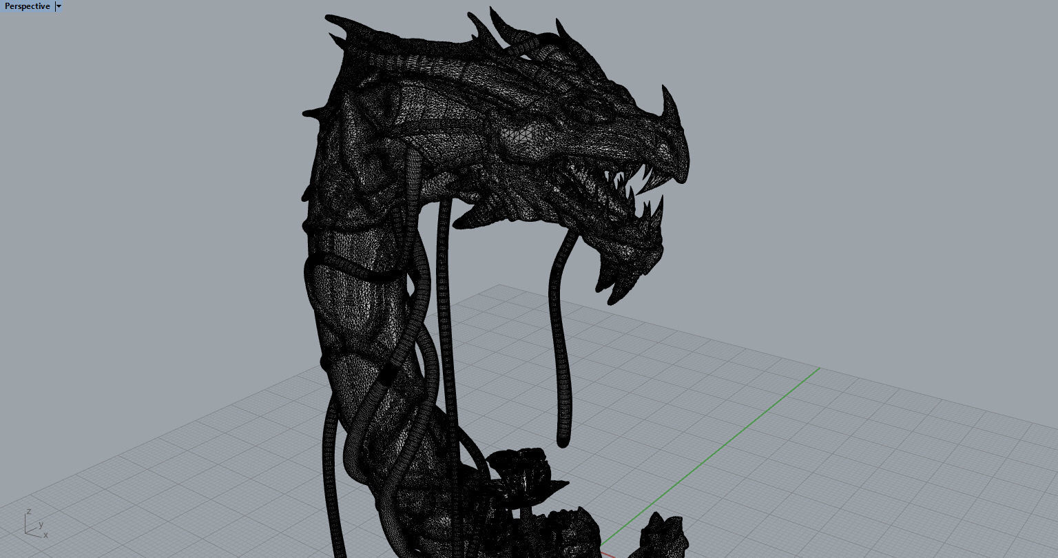 Guardian Forest Serpent  3D print model_11