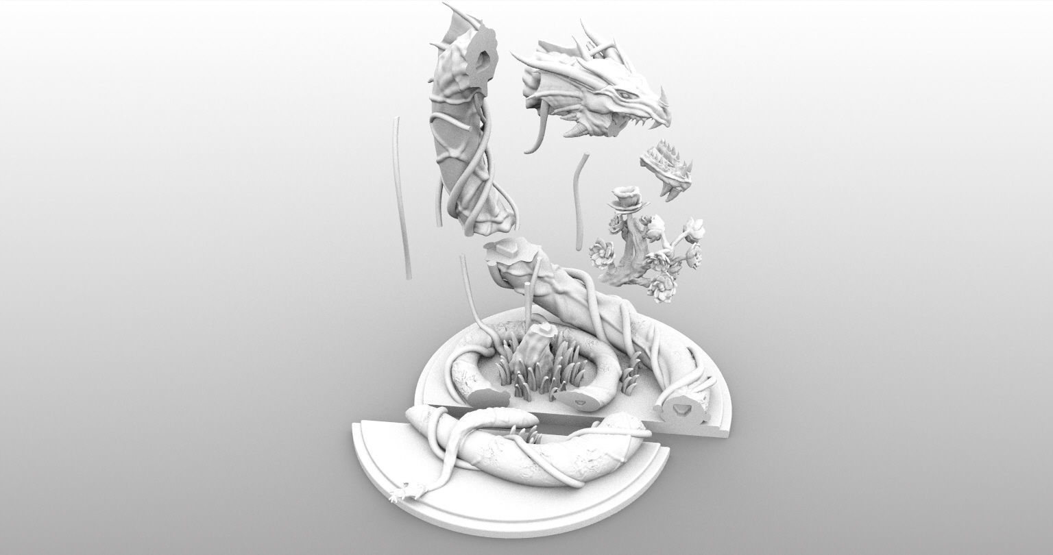 Guardian Forest Serpent  3D print model_7