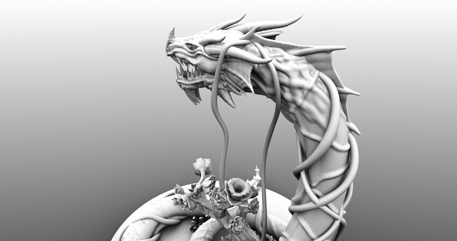 Guardian Forest Serpent  3D print model_5