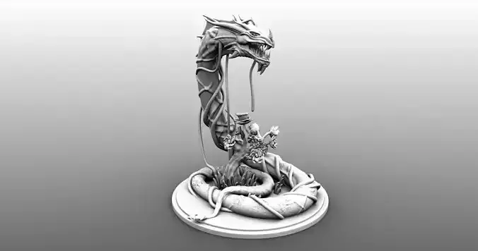 Guardian Forest Serpent  3D print model