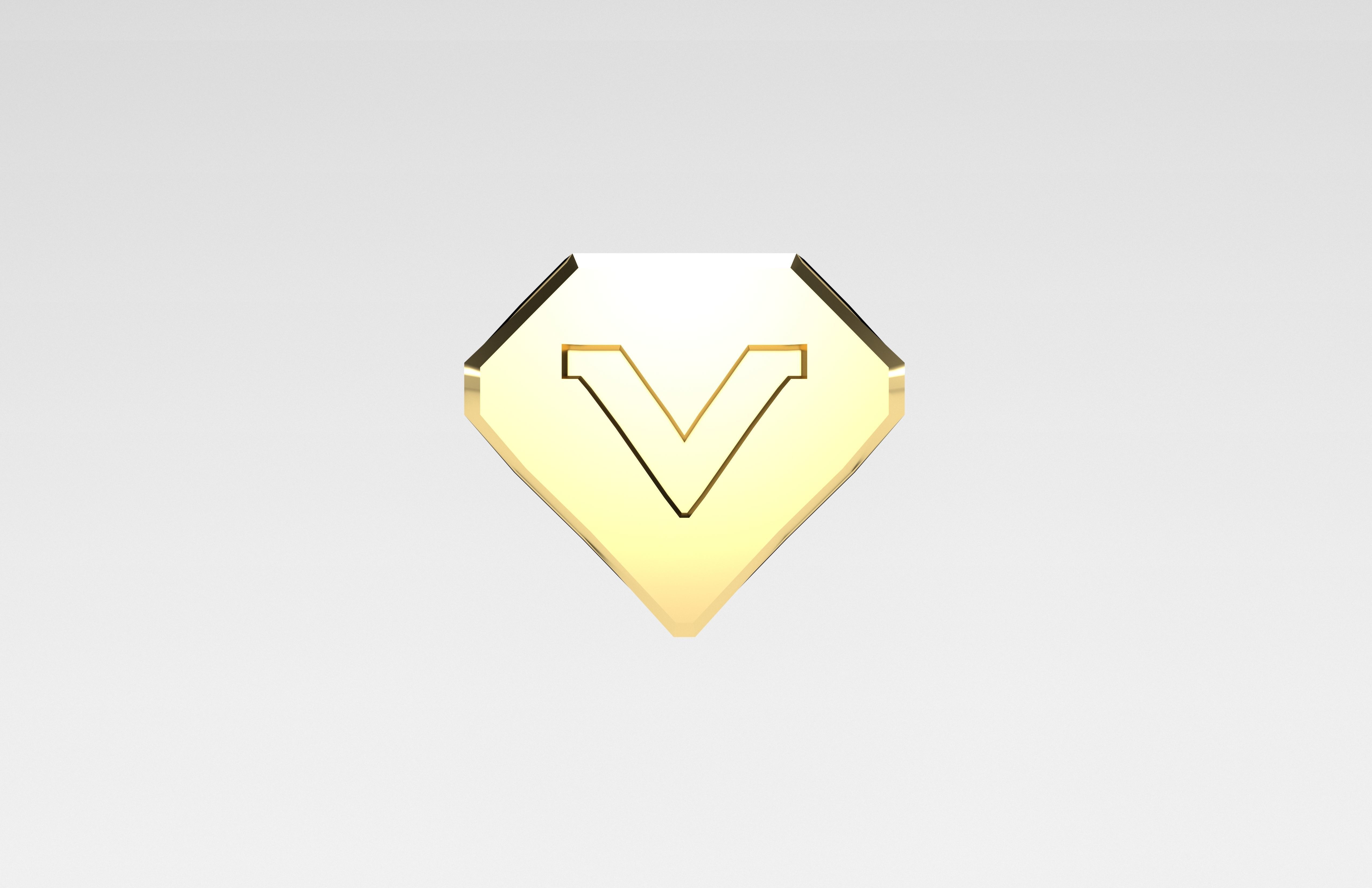 Game VIP Symbol v1 008 Low-poly 3D model_1