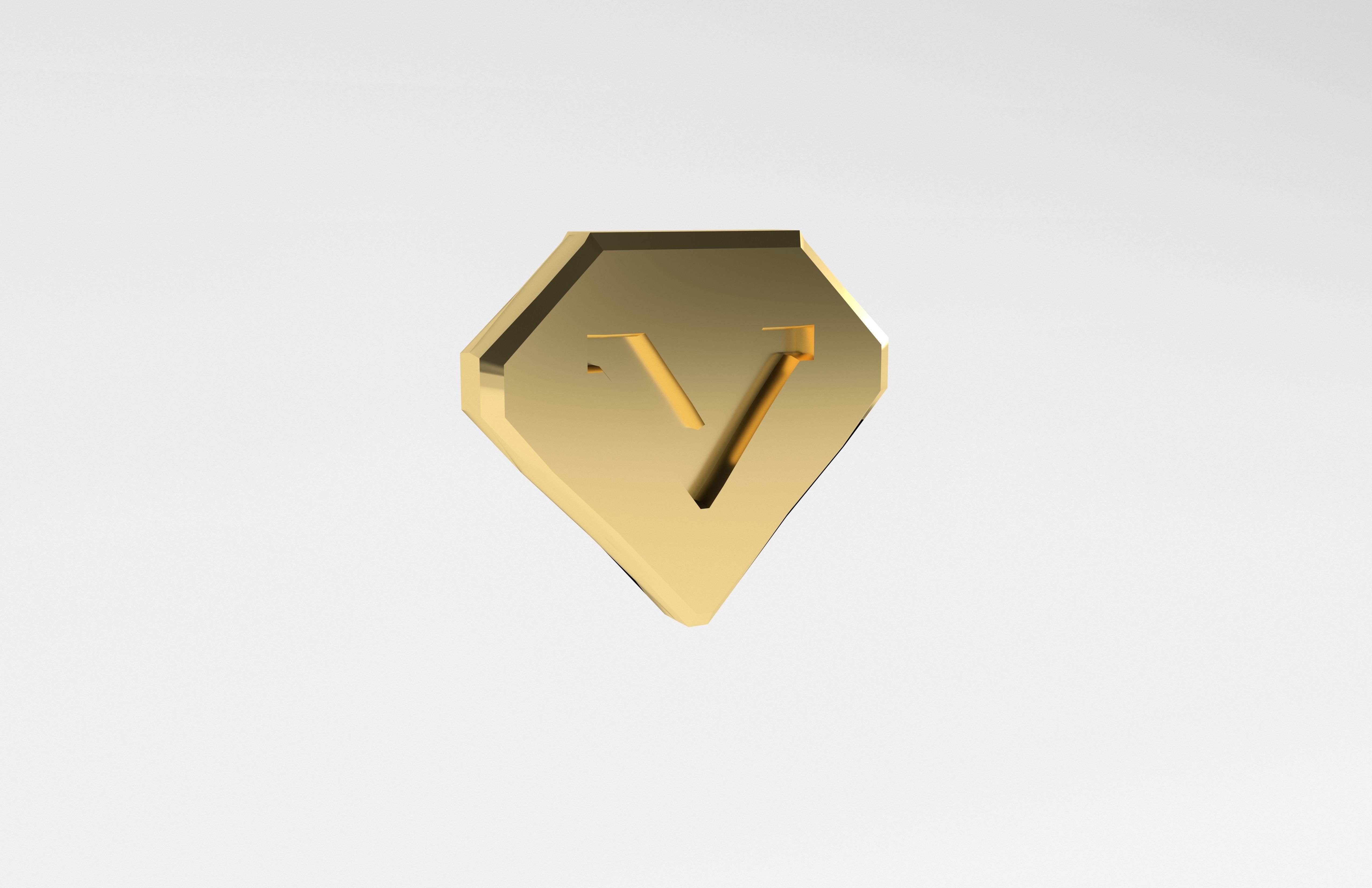 Game VIP Symbol v1 008 Low-poly 3D model_3