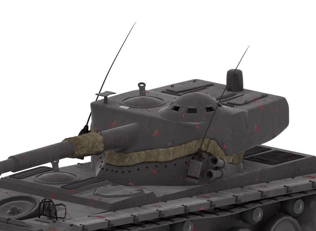 Tank AMX-13 105mm 3D model_1