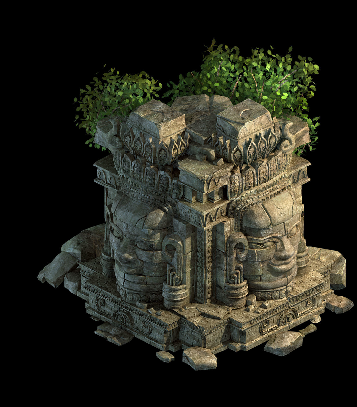 Kasyapa Buddha - Buddha Statues 01 3D model_1