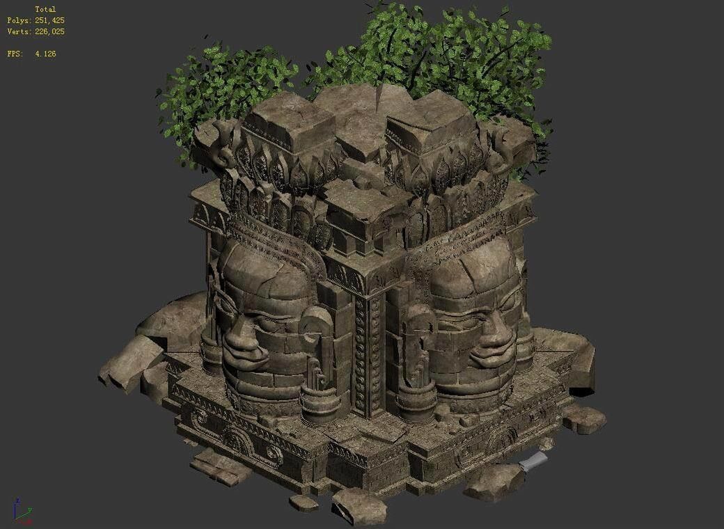 Kasyapa Buddha - Buddha Statues 01 3D model_3