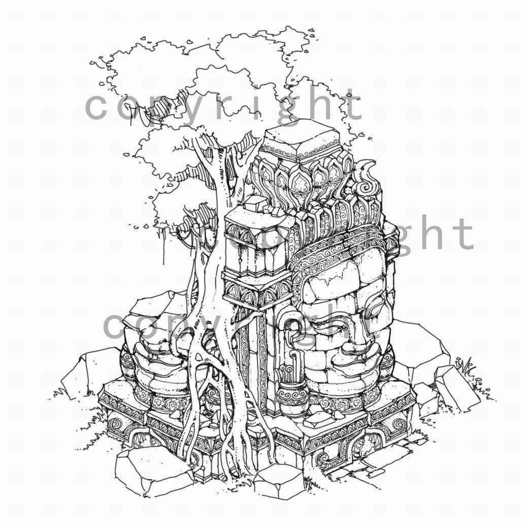 Kasyapa Buddha - Buddha Statues 02 3D model_2