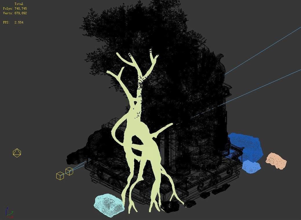 Kasyapa Buddha - Buddha Statues 02 3D model_4