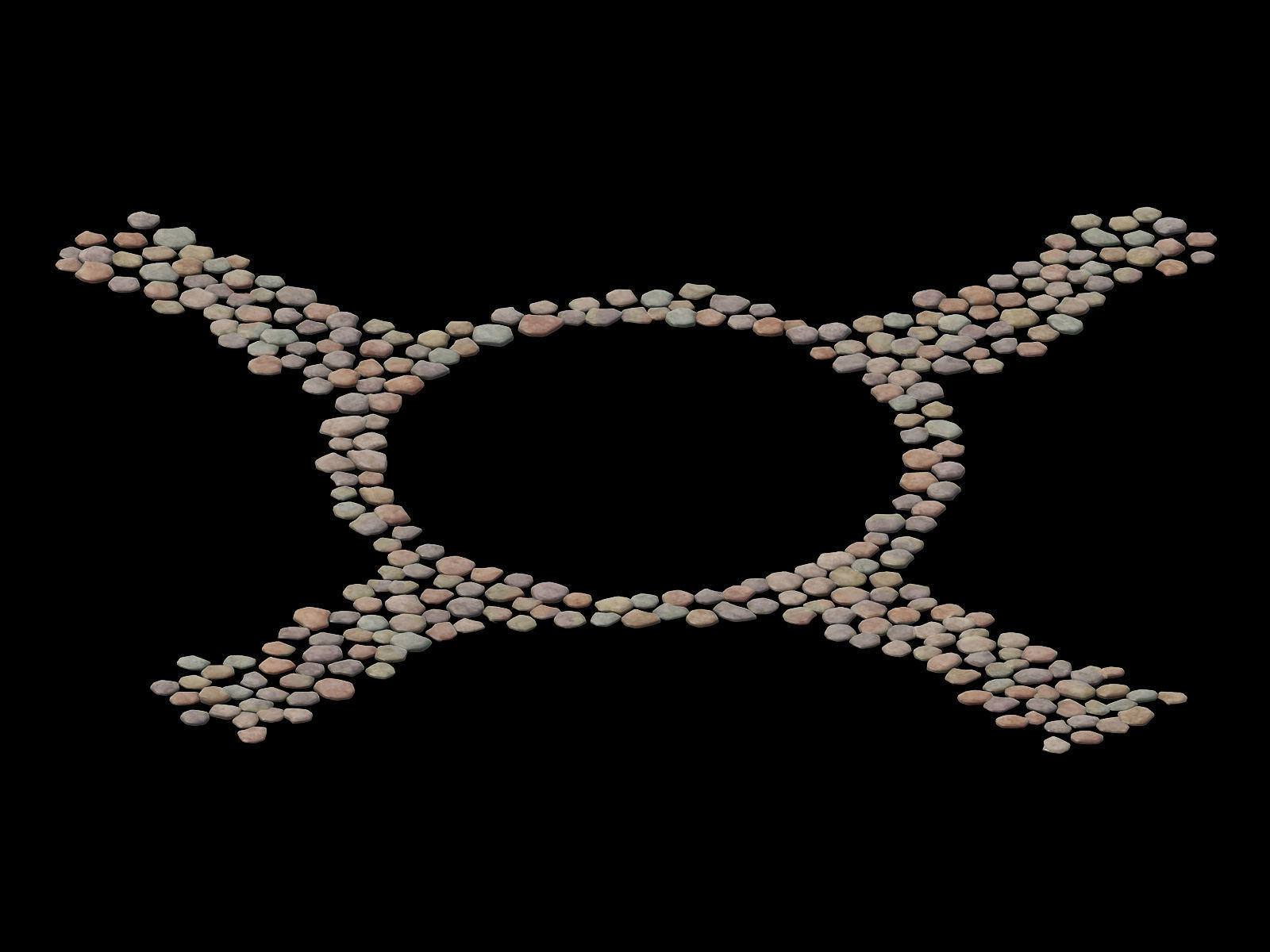 Wedding Garden - Stone Road -01 3D model_1