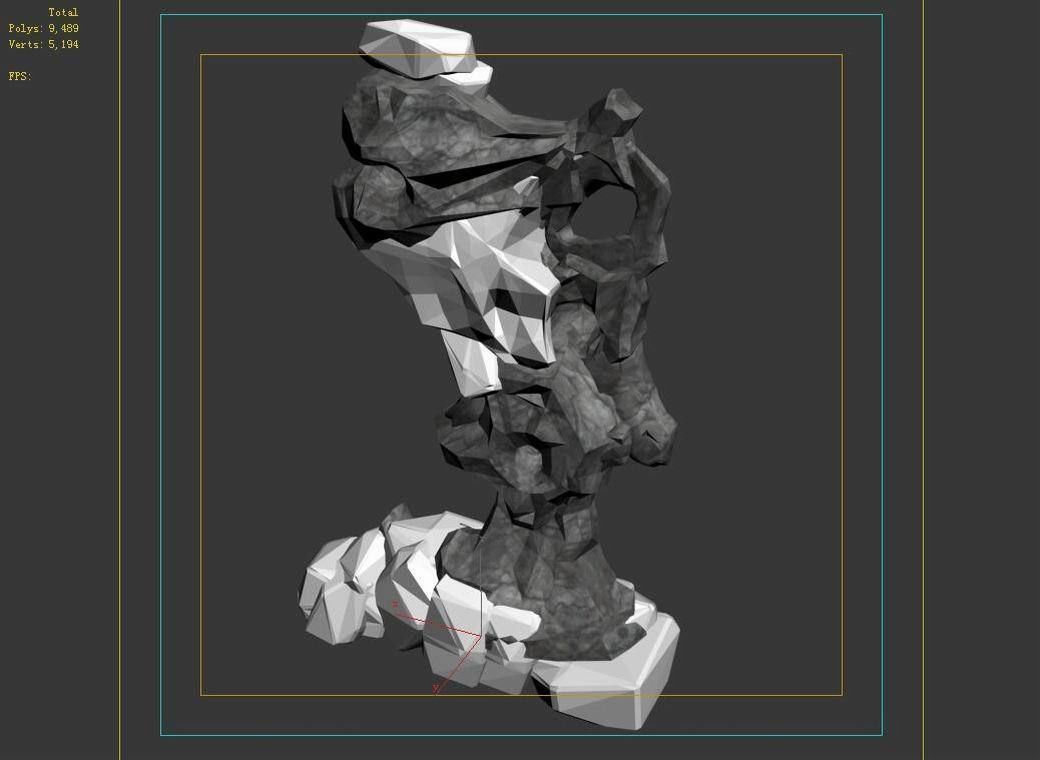 Capital - Garden - Rockery 01 3D model_5