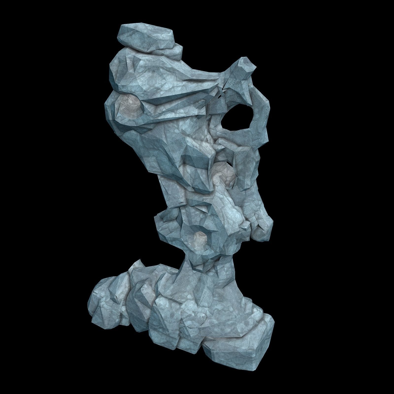 Capital - Garden - Rockery 01 3D model_3