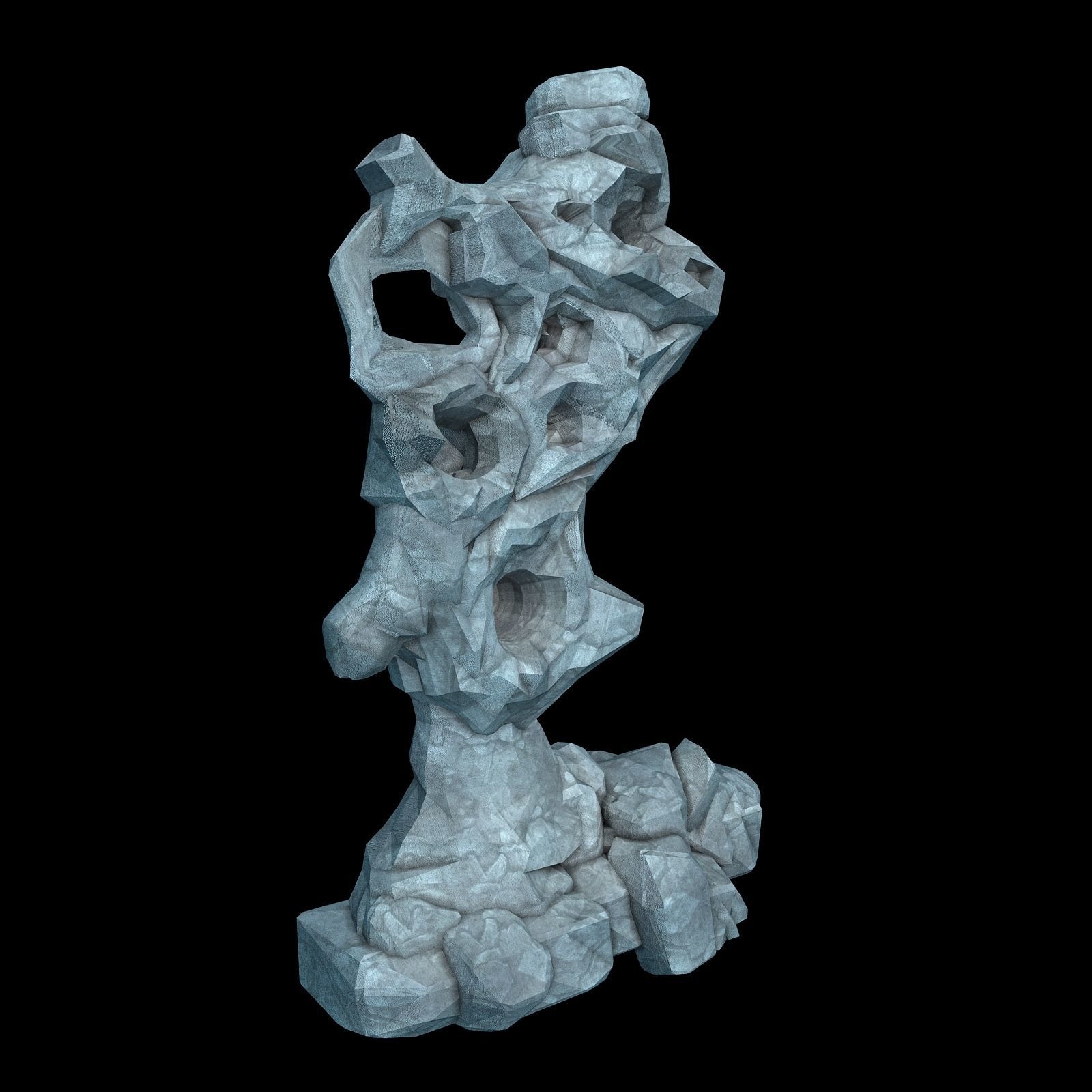 Capital - Garden - Rockery 01 3D model_2