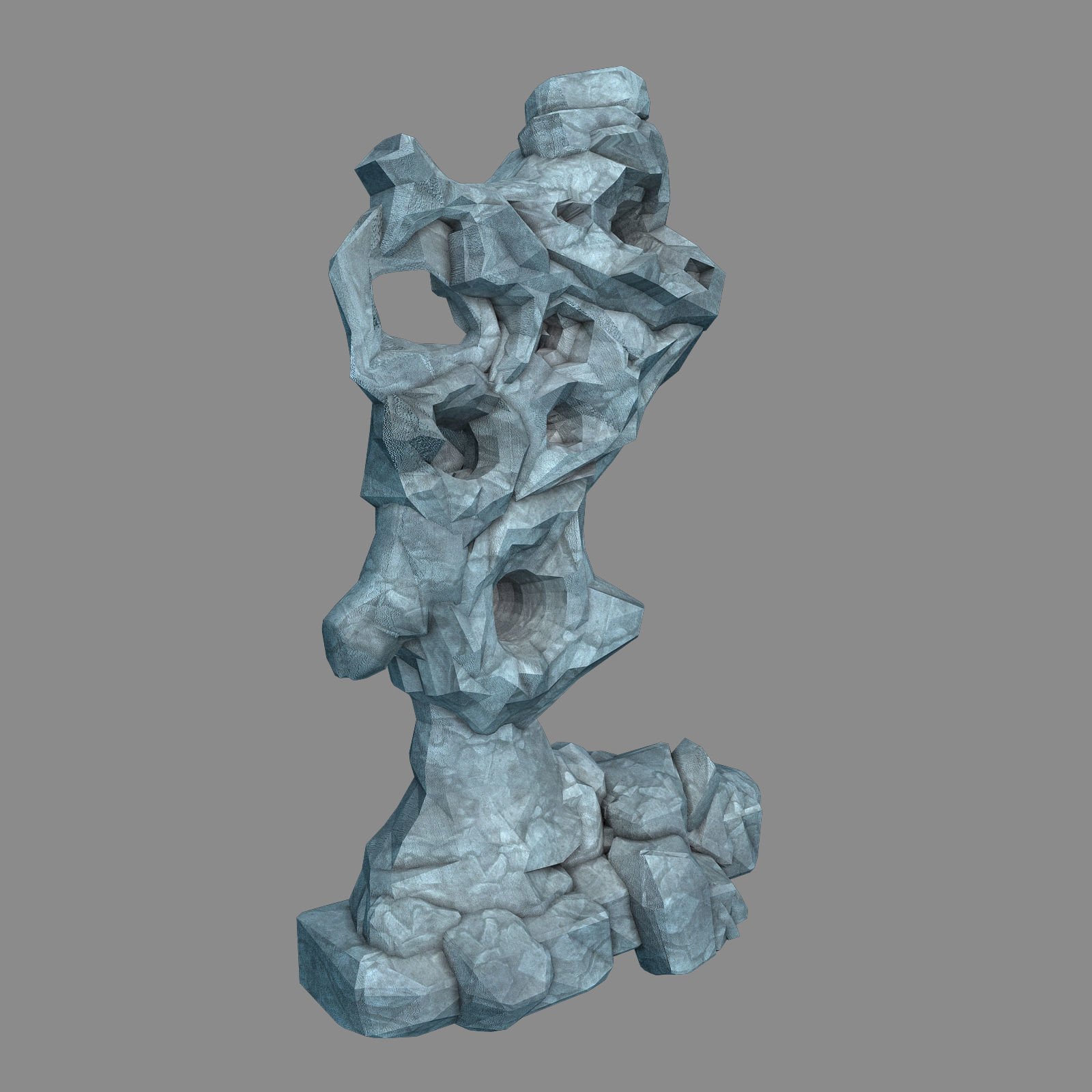 Capital - Garden - Rockery 01 3D model_1
