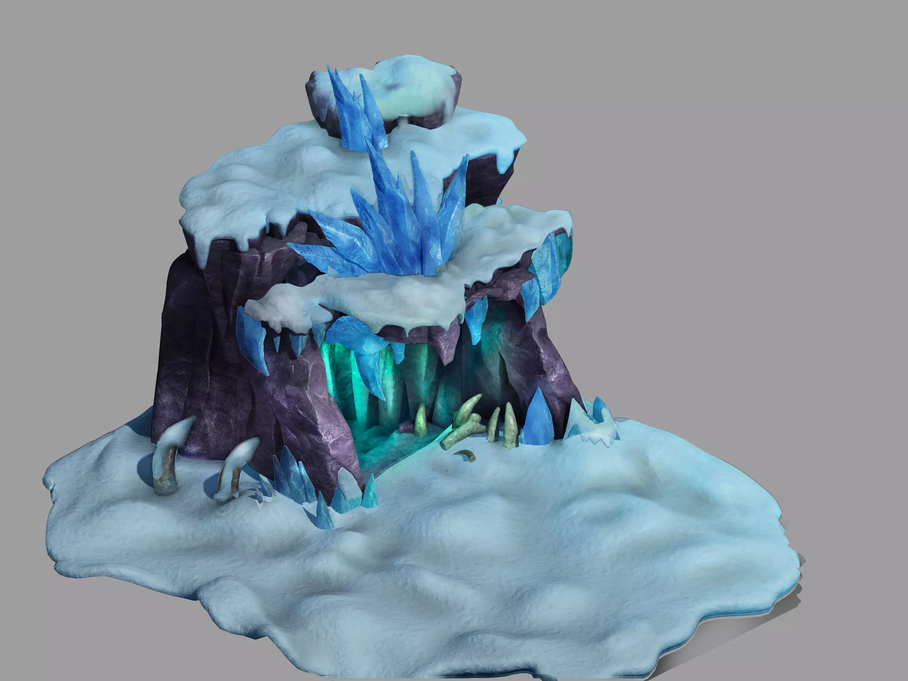 Kunlun Snow Mountain - Cave 03 3D model_0
