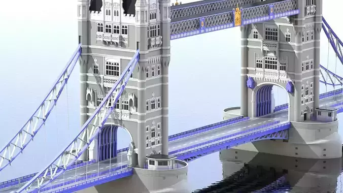 Bridge London Tower 3D model