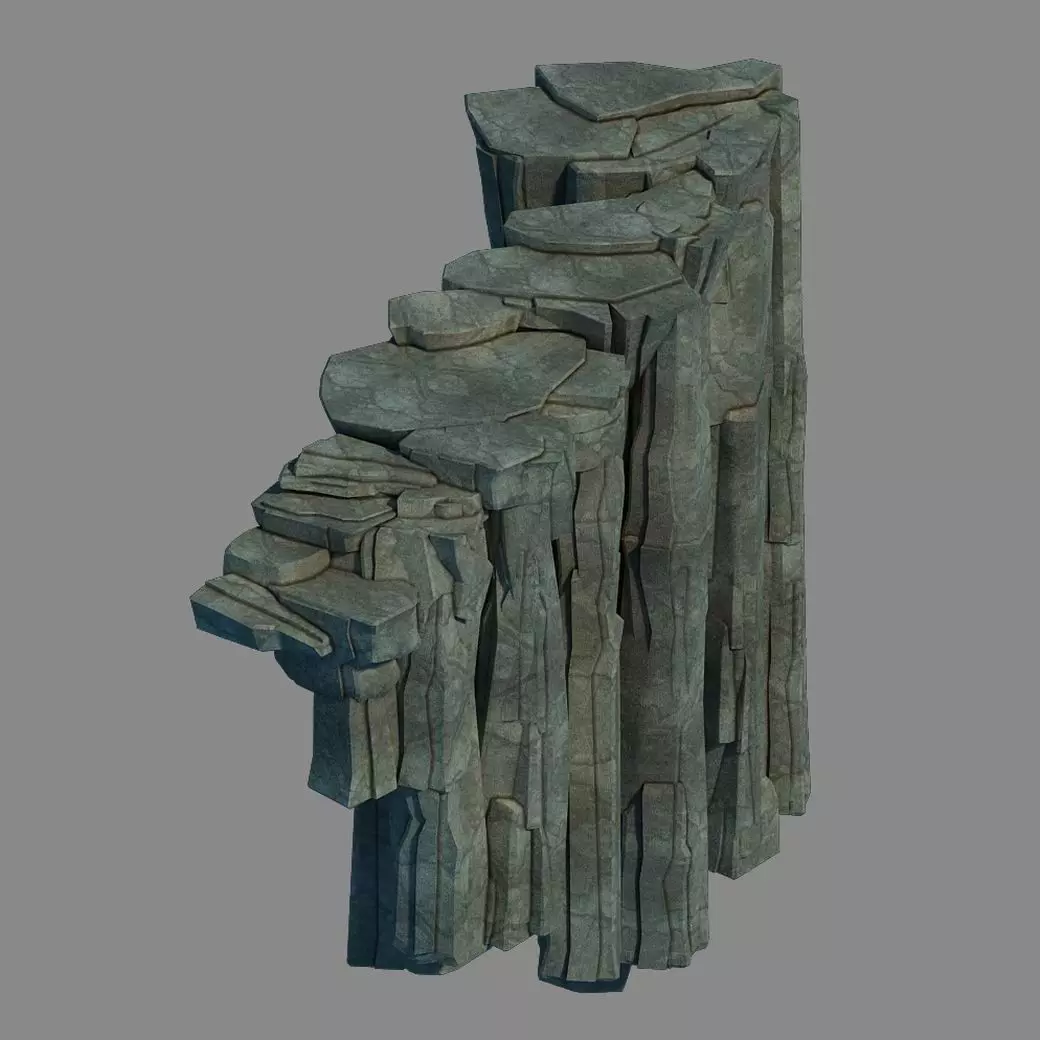 Li Village - Stone material 01 3D model