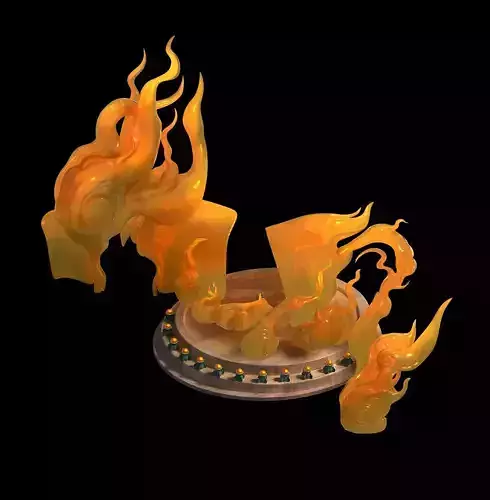 Demon Palace - base - Six hand Buddha