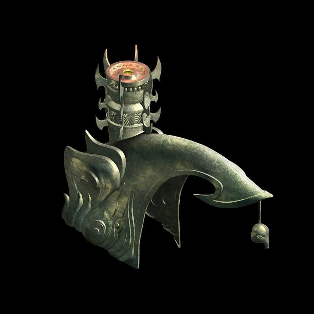 Magic Palace - carved 02 3D model_1