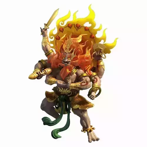 Demon Palace - Statue - Six hand Buddha