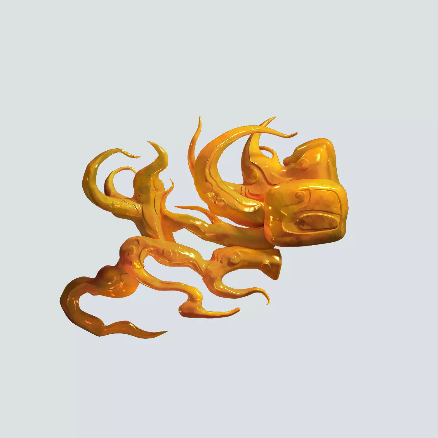 Magic Palace - yellow glass 01 3D model_0