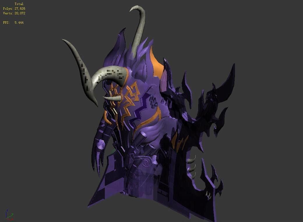 Devil Palace - Devil head picture 01 3D model_3