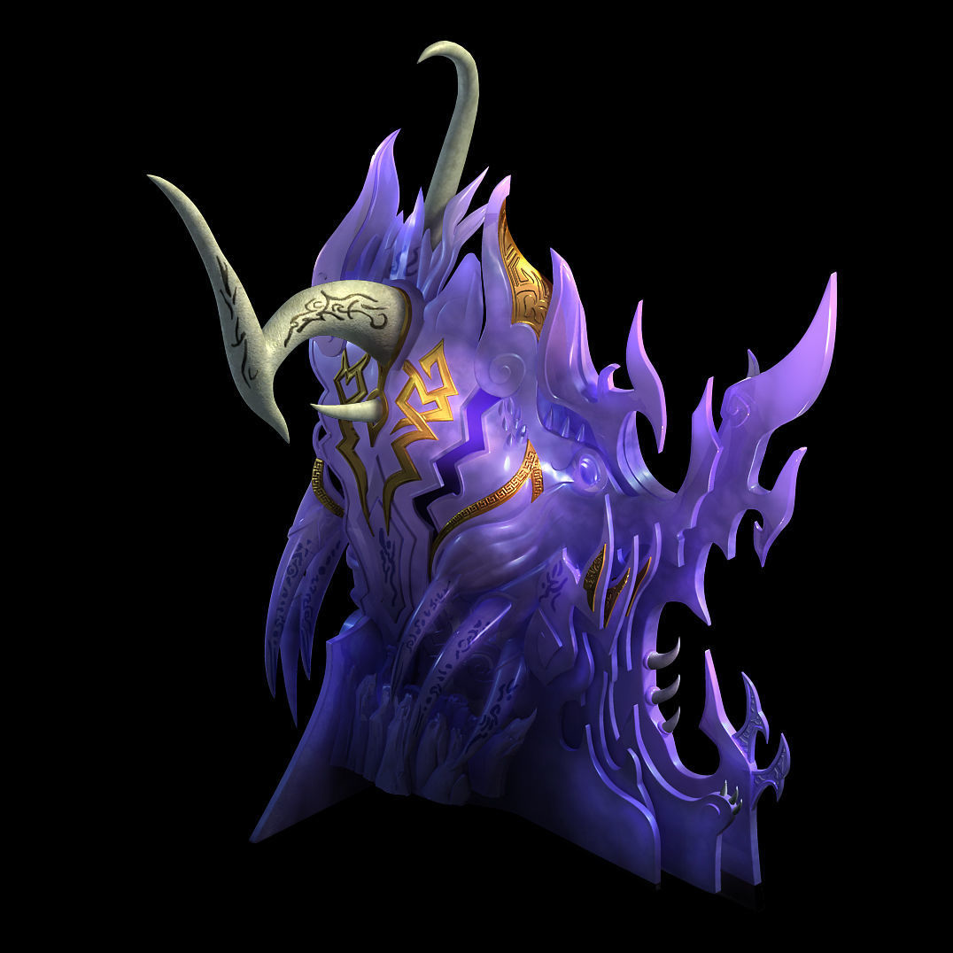 Devil Palace - Devil head picture 01 3D model_1