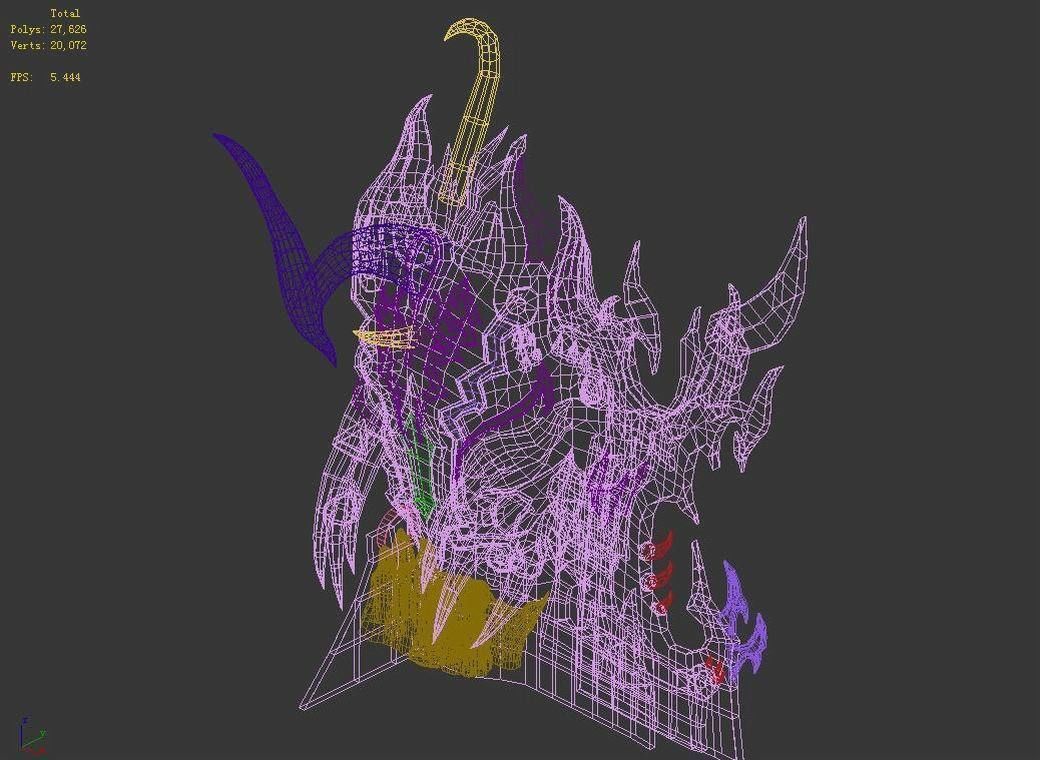 Devil Palace - Devil head picture 01 3D model_2