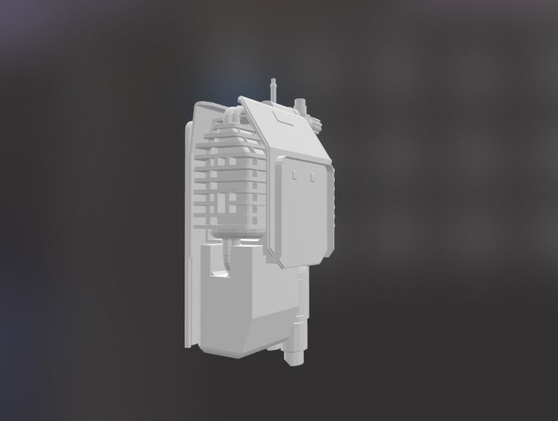 Star Wars Battlefront Magma trooper backpack full set 3D print model_7