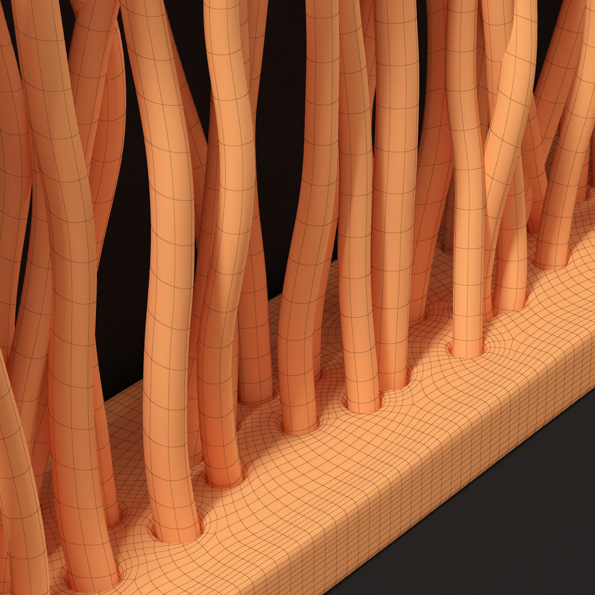 Planter branch crooked n3 3D model_9