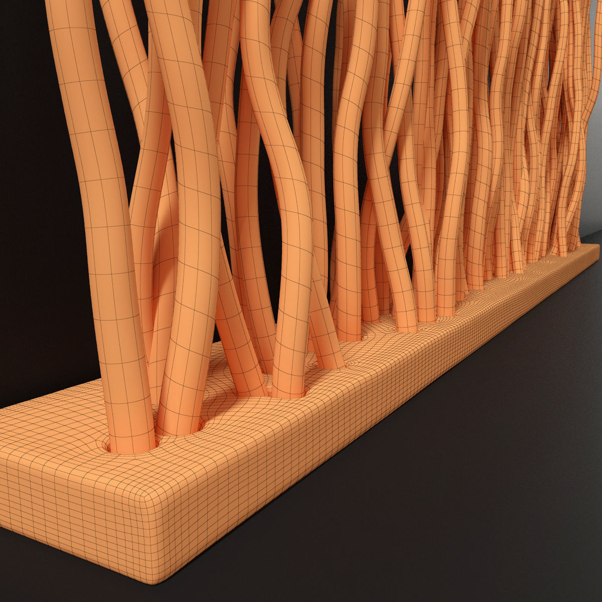 Planter branch crooked n3 3D model_12