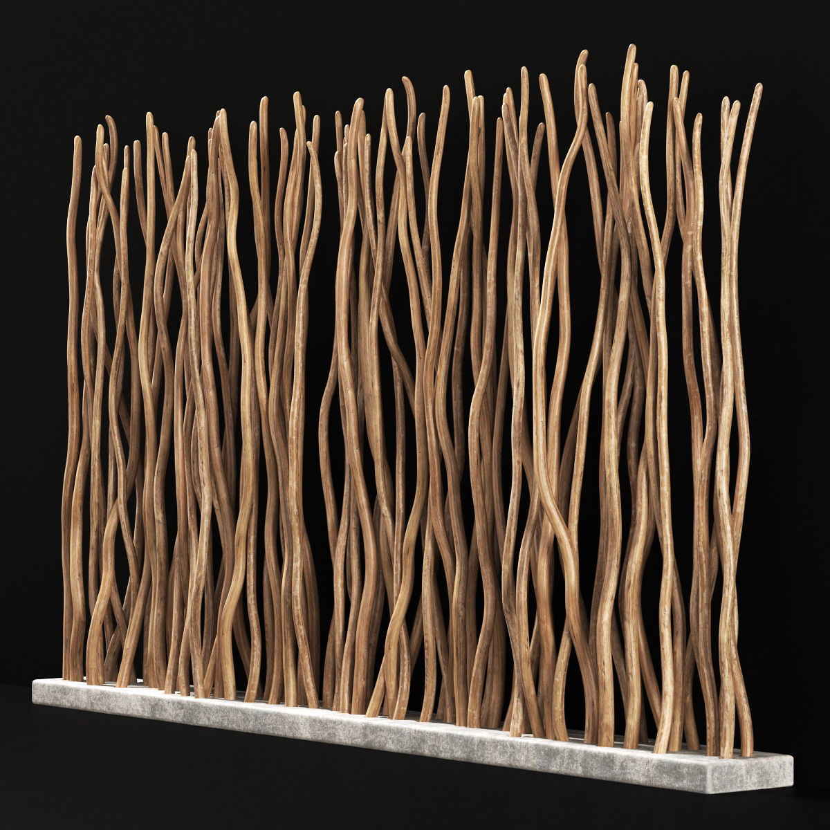 Planter branch crooked n3 3D model_3
