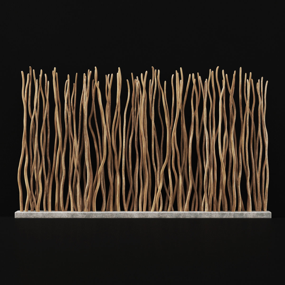 Planter branch crooked n3 3D model_4