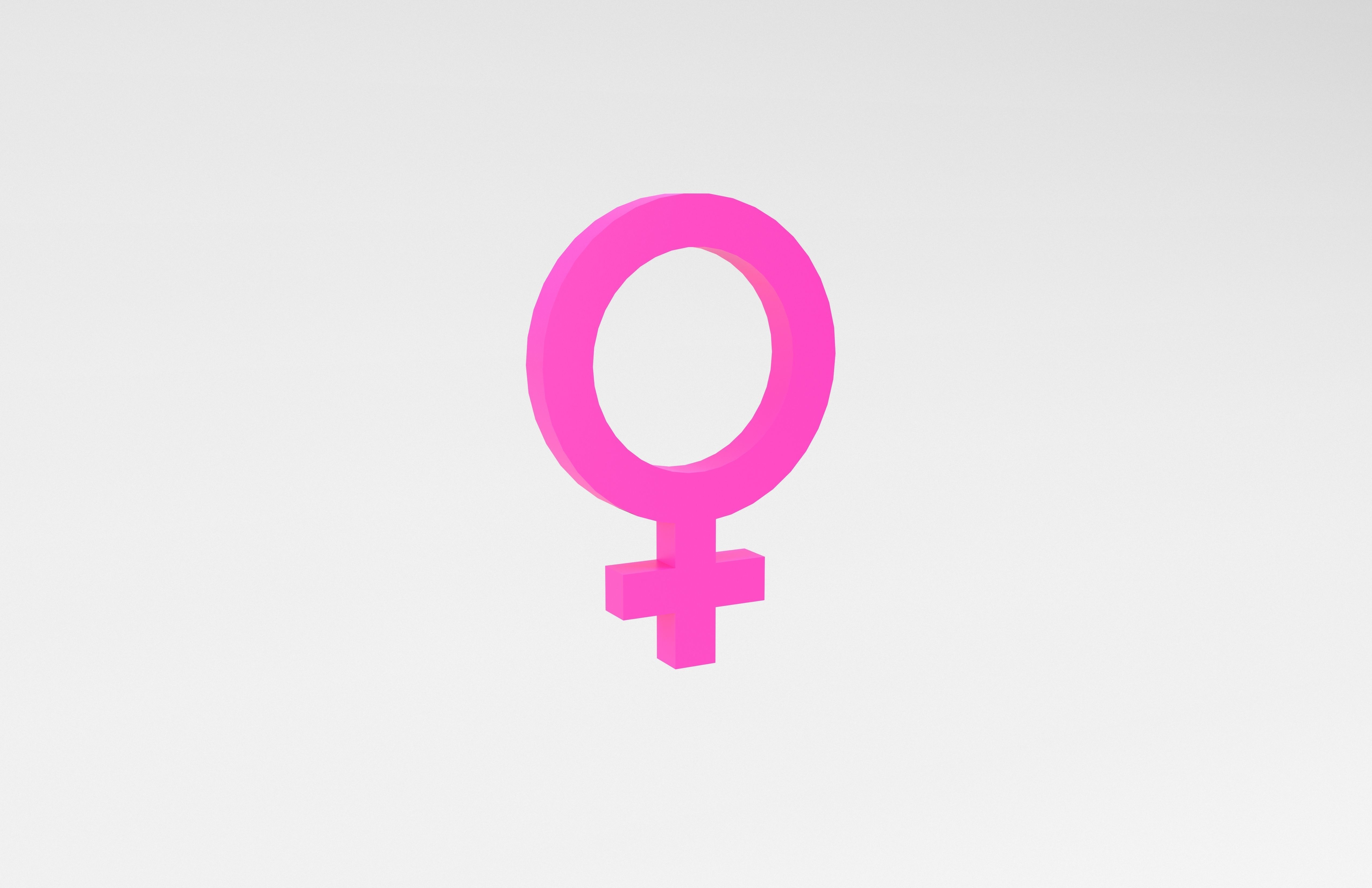 Gender Symbol v1 002 Low-poly 3D model_3