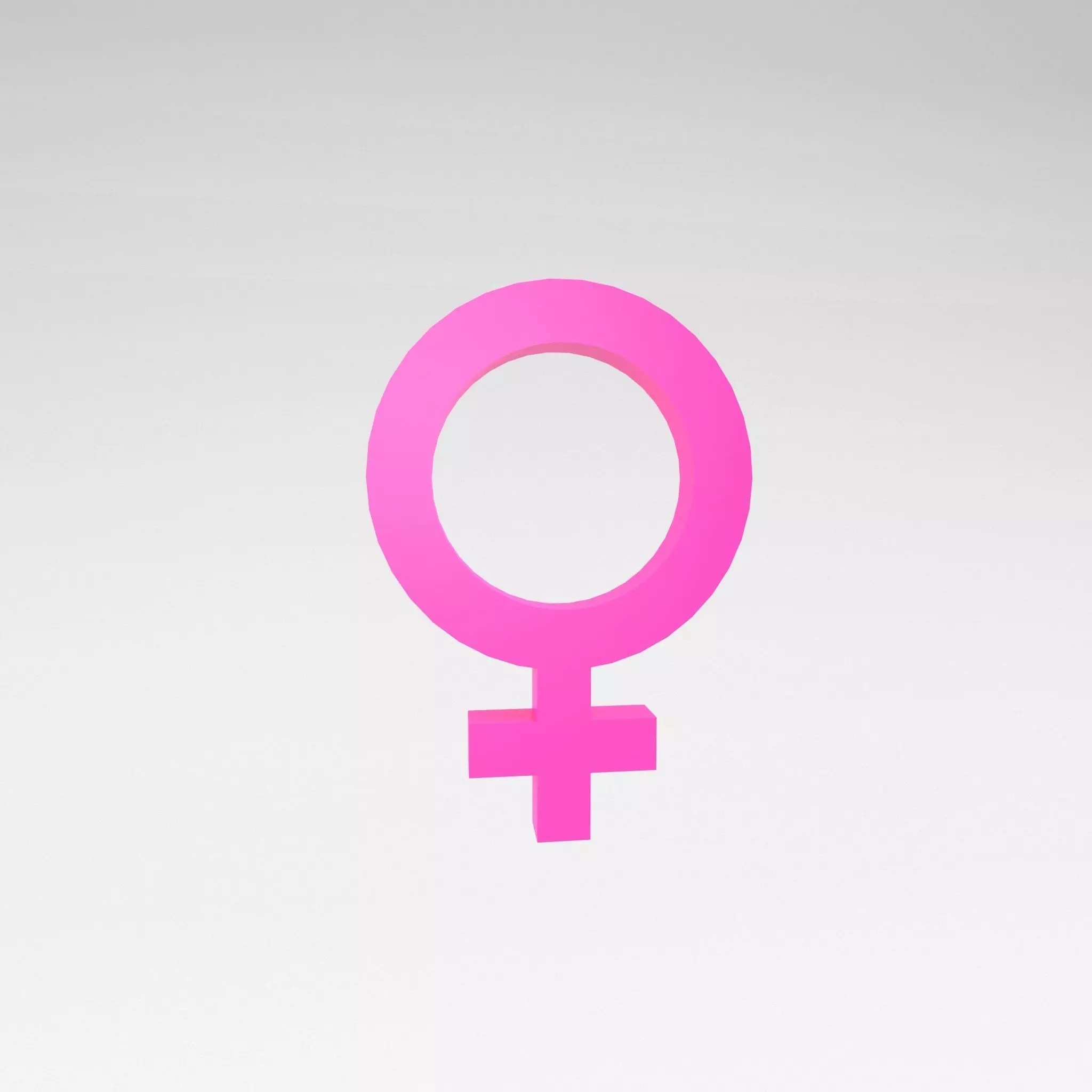 Gender Symbol v1 002 Low-poly 3D model_0