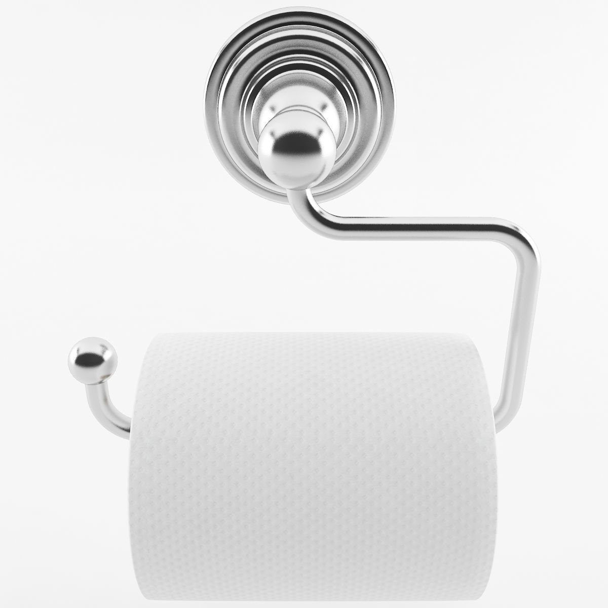 Toilet Paper Holder Style 3 3D model_2
