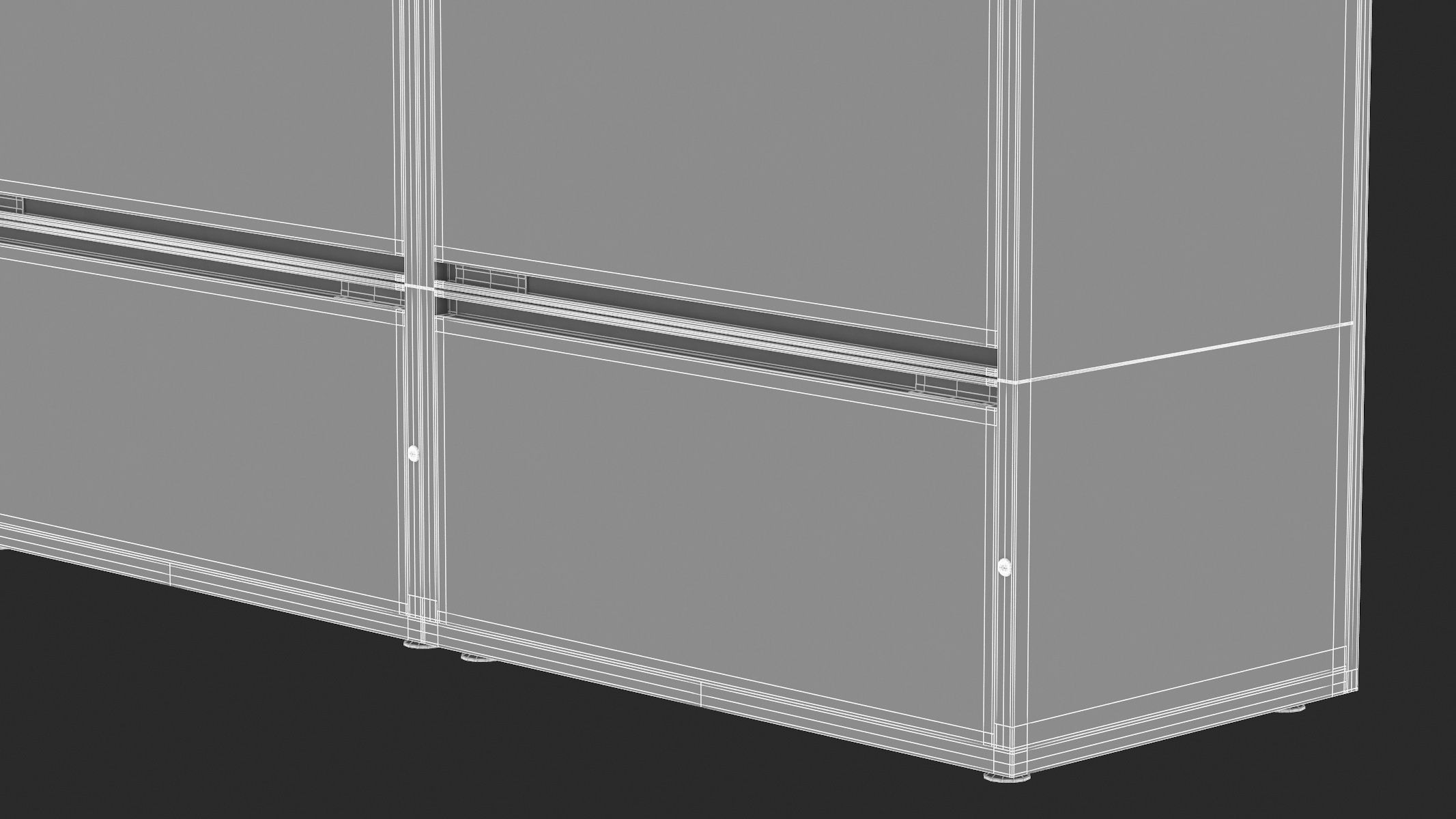 Herman Miller Storage Cabinet Meridian 1 3D model_16