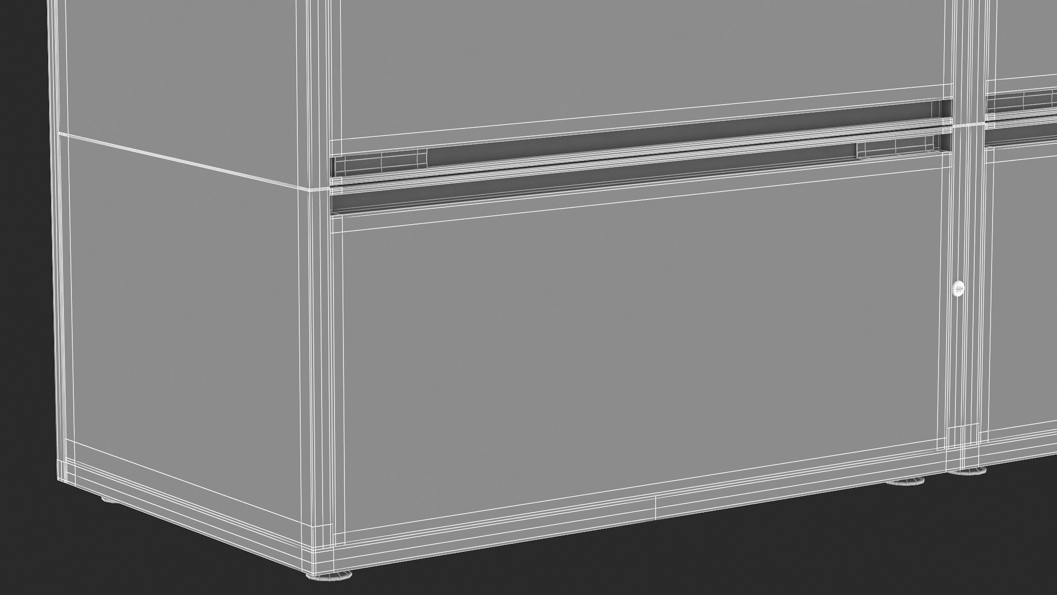 Herman Miller Storage Cabinet Meridian 1 3D model_17