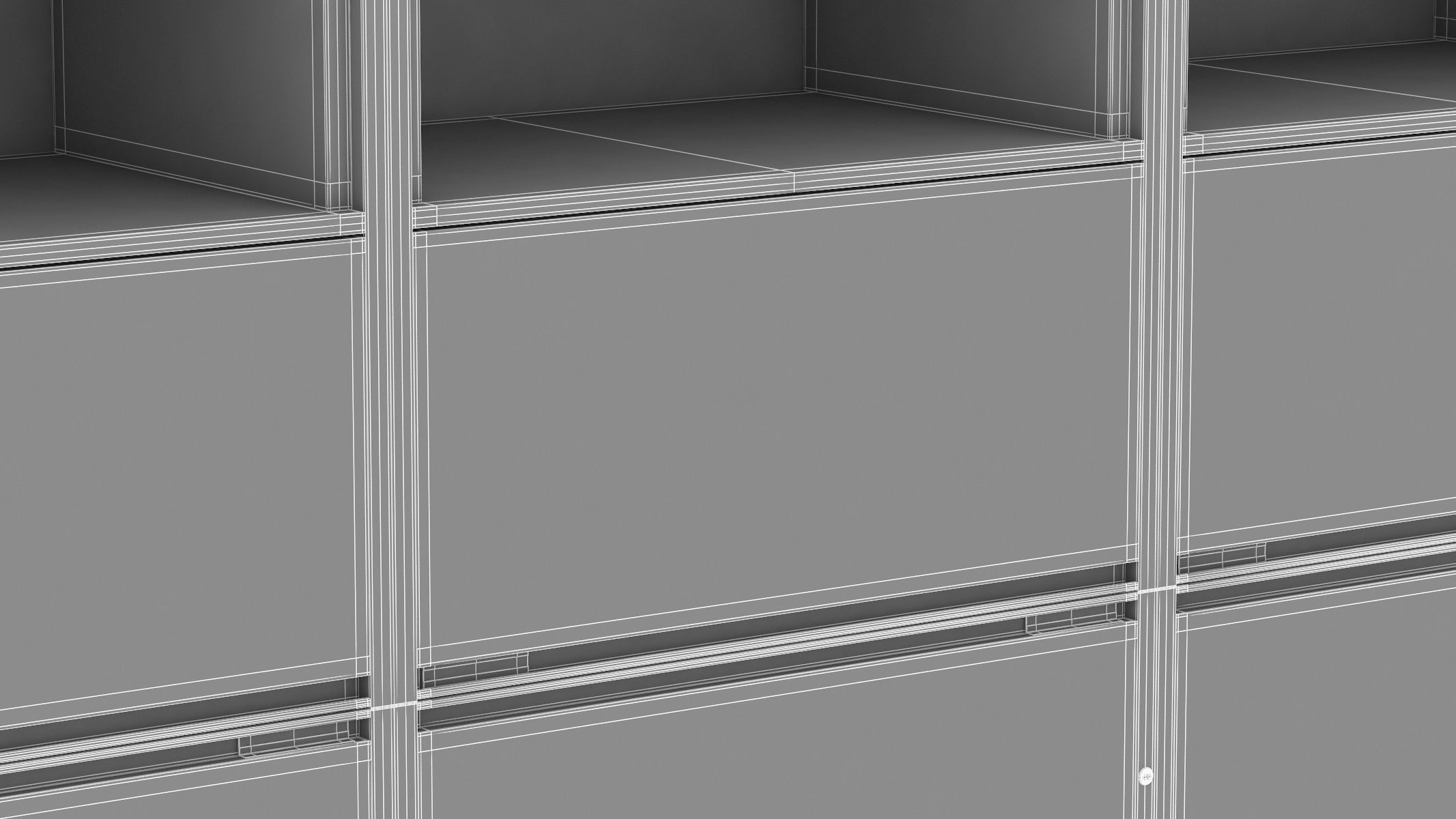Herman Miller Storage Cabinet Meridian 1 3D model_19