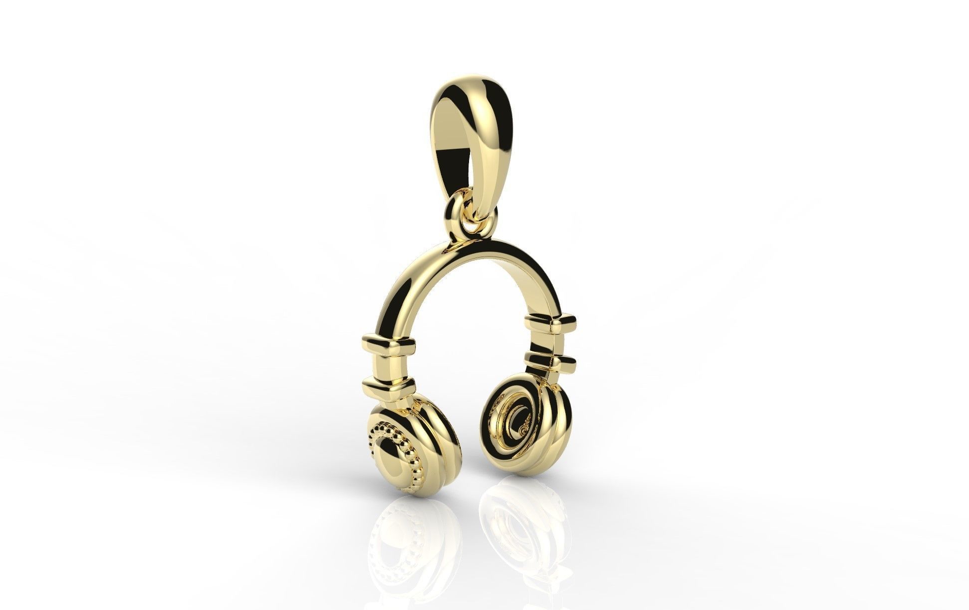 Headphone pendant 3D print model_11