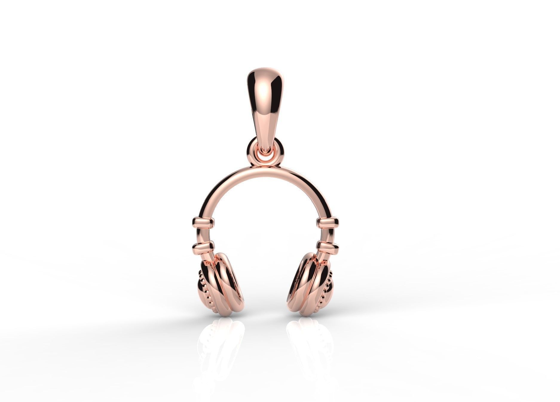 Headphone pendant 3D print model_8