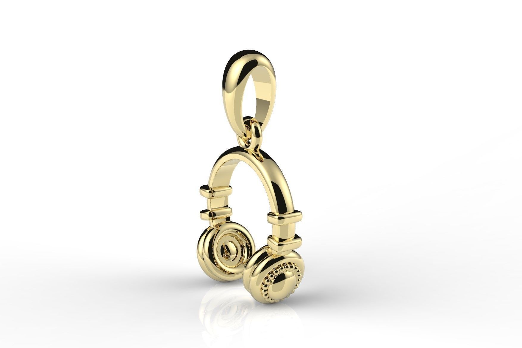 Headphone pendant 3D print model_10