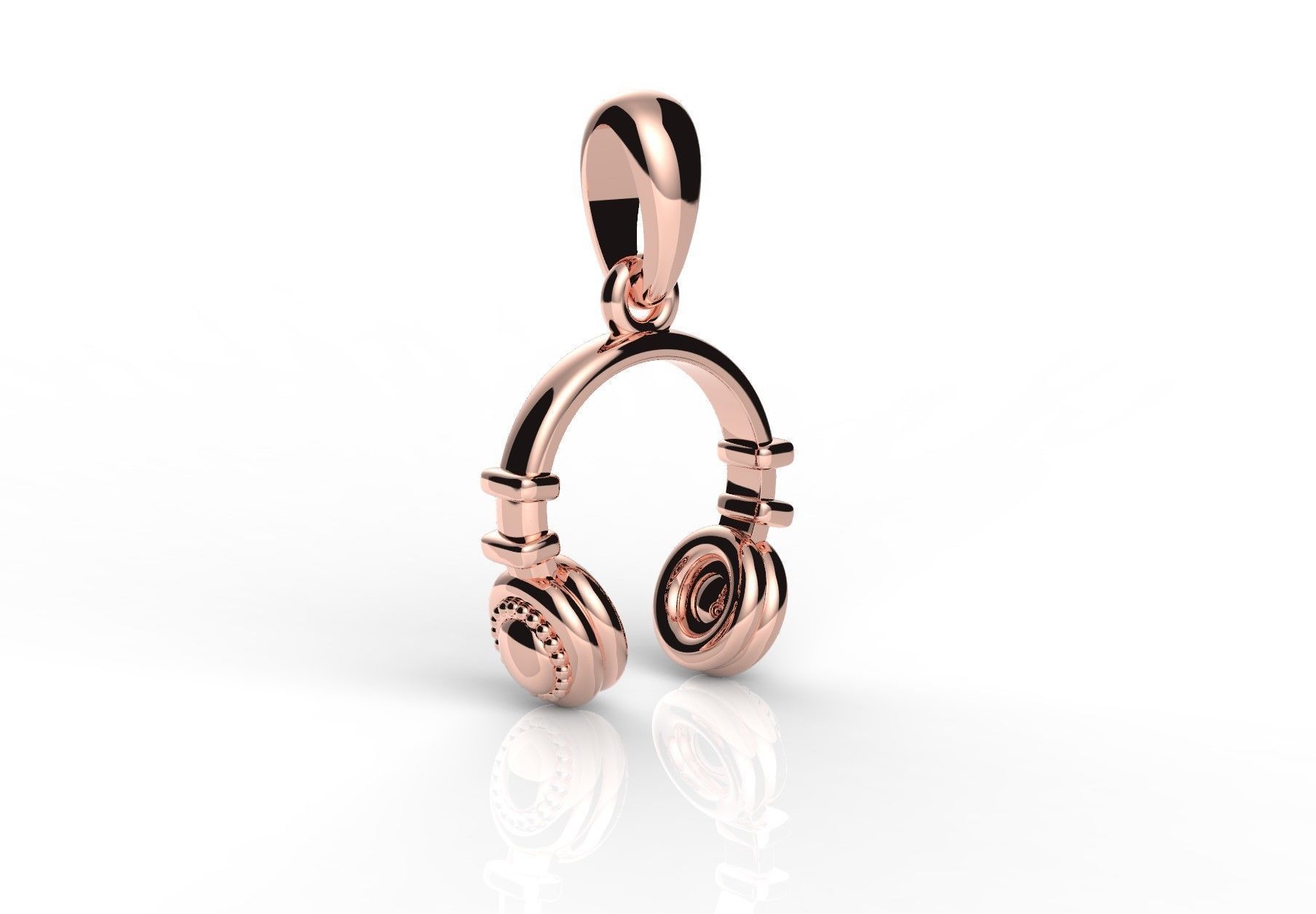 Headphone pendant 3D print model_9