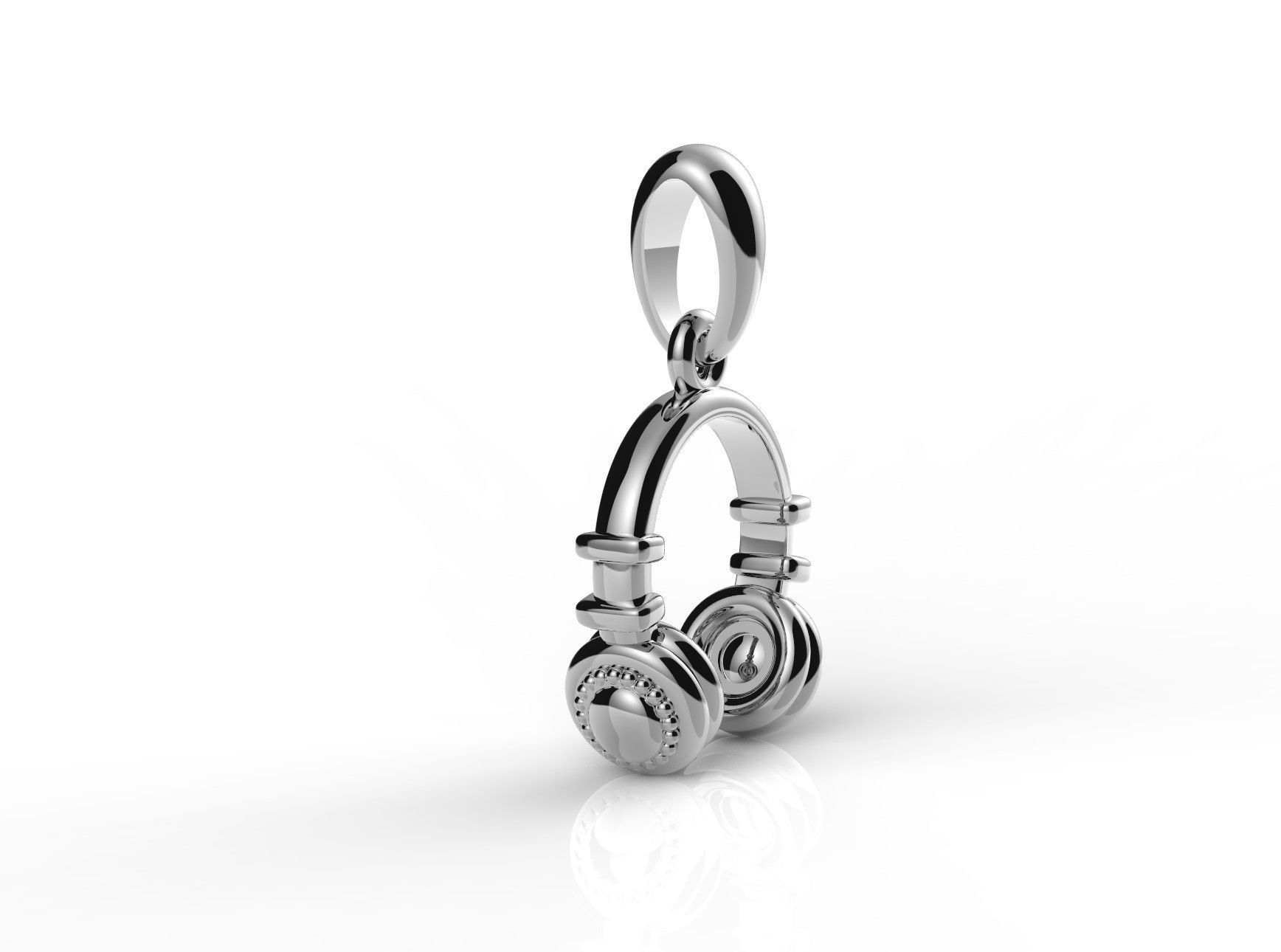 Headphone pendant 3D print model_12