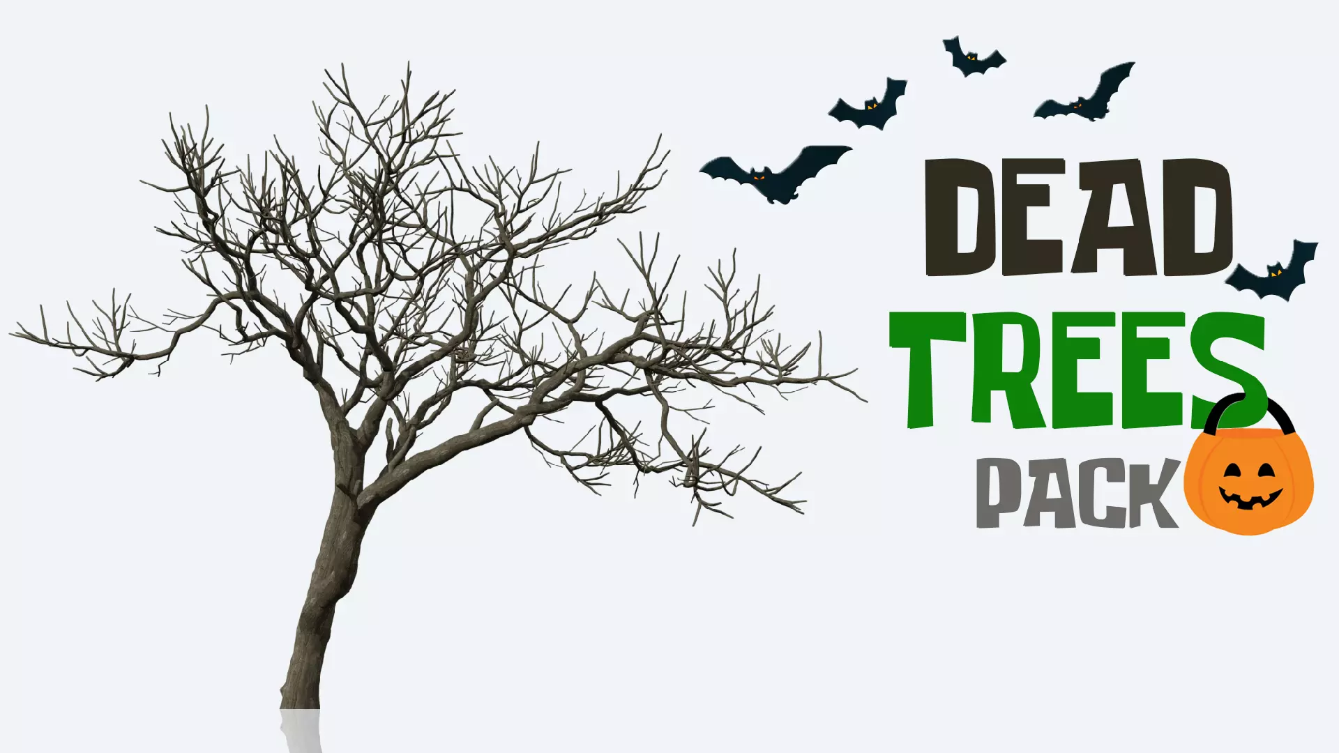 Dead Trees Pack 3D model_0