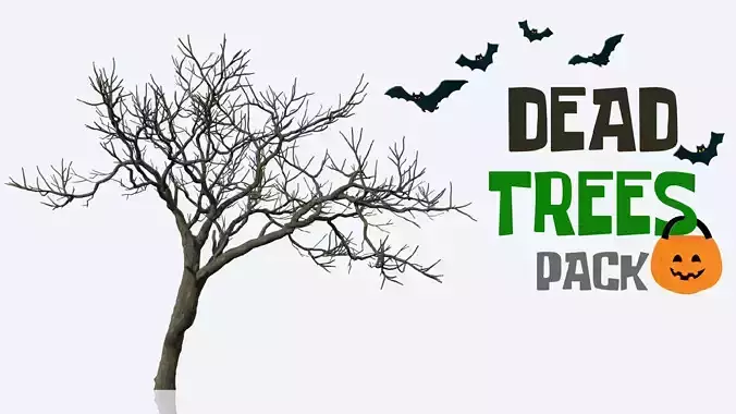 Dead Trees Pack 3D model
