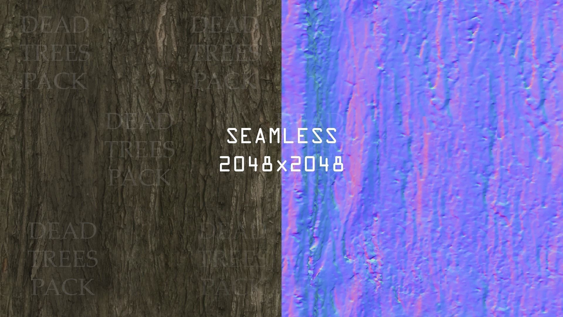 Dead Trees Pack 3D model_10