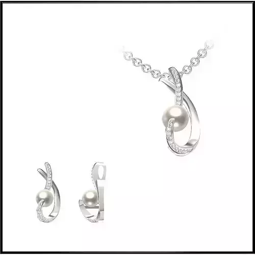 JCD Format Personalized pearl pendant metal file