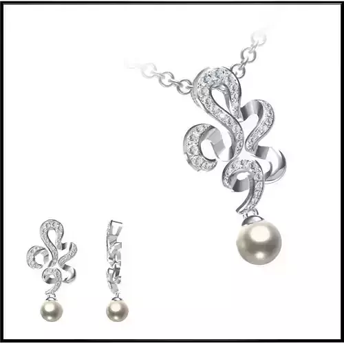 JCD Format Personalized pearl pendant jewellery design